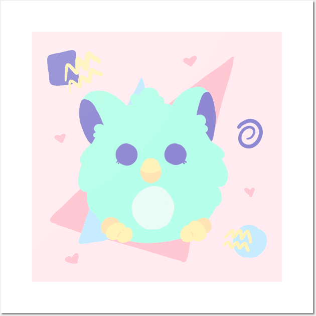 Furby (Pink) Wall Art by thighhighsenpai